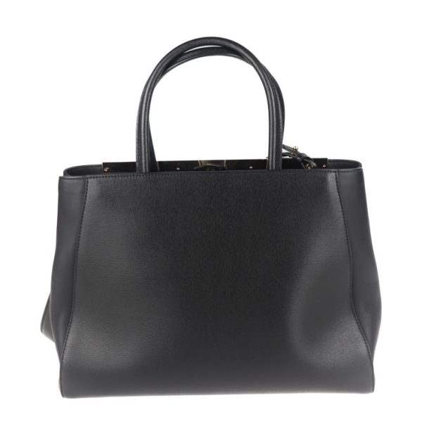 2016093007306 3 Fendi Toujours Leather Tote Bag Black