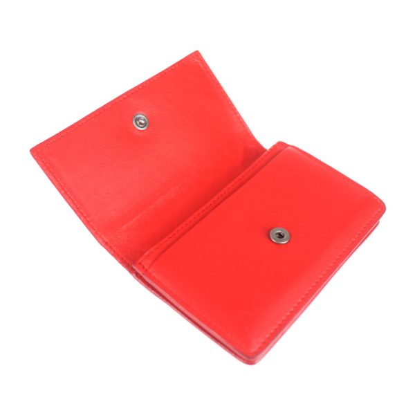 2016093007327 6 Bottega Veneta Business Card Holder Leather Red