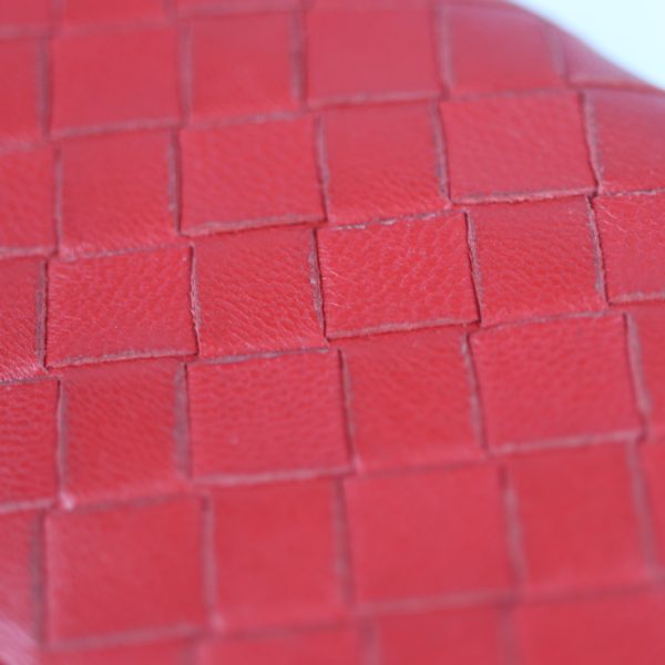 2016093007327 9 Bottega Veneta Business Card Holder Leather Red