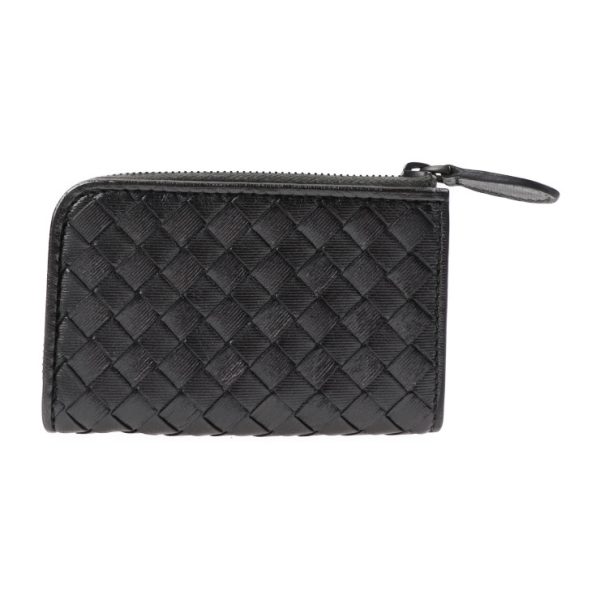 2017033002126 3 Bottega Veneta L Shaped Card Case Leather Gunmetal