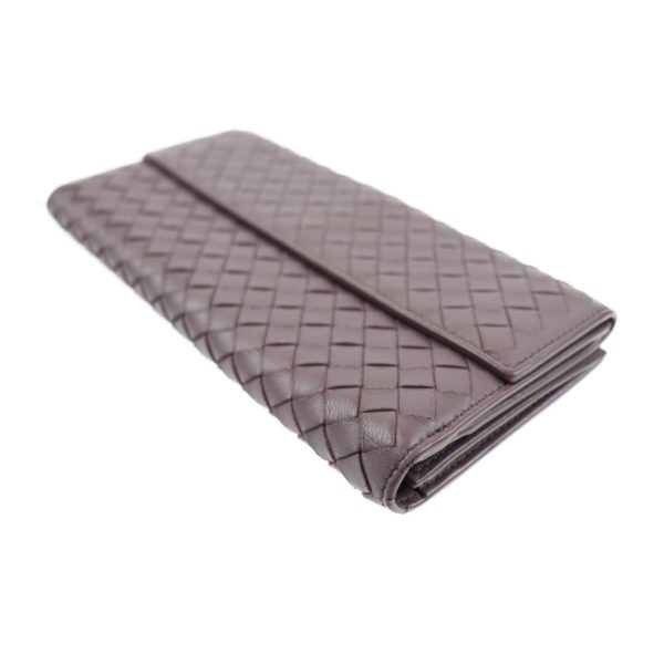 2017033002133 8 Bottega Veneta Intrecciato Long Wallet Leather Purple