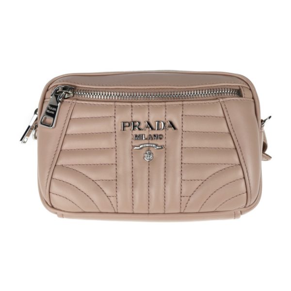 2017123007389 1 Prada Calf Waist Bag Cipria