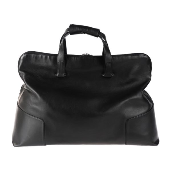 2018083002198 3 Loewe Leather Boston Bag Black