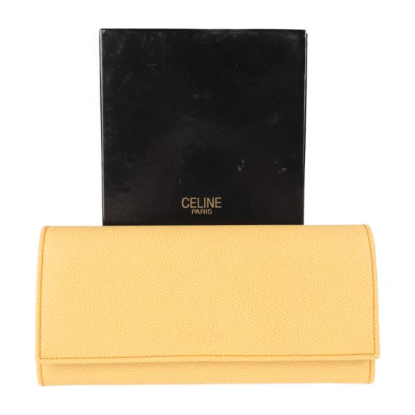 2018113002305 9 Celine Bifold Leather Wallet Orange