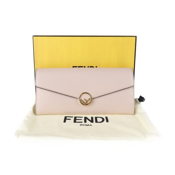 2018113002309 9 Fendi Leather Long Wallet Pink Bifold