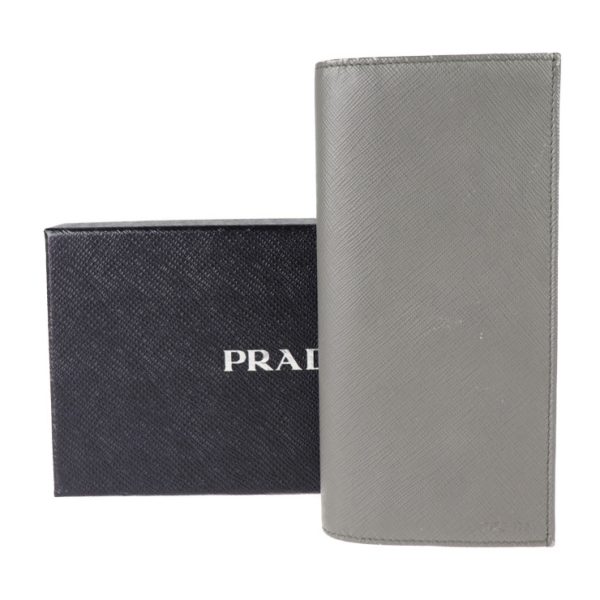 2018113002372 9 Prada Saffiano Leather Bifold Wallet Mercurio