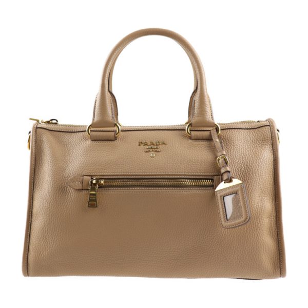 2019053002144 1 Prada Leather Handbag Beige