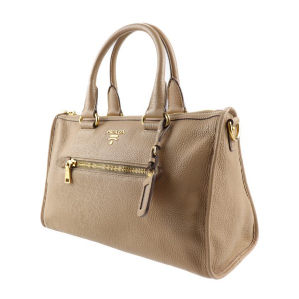 2019053002144 2 Prada Leather Handbag Beige