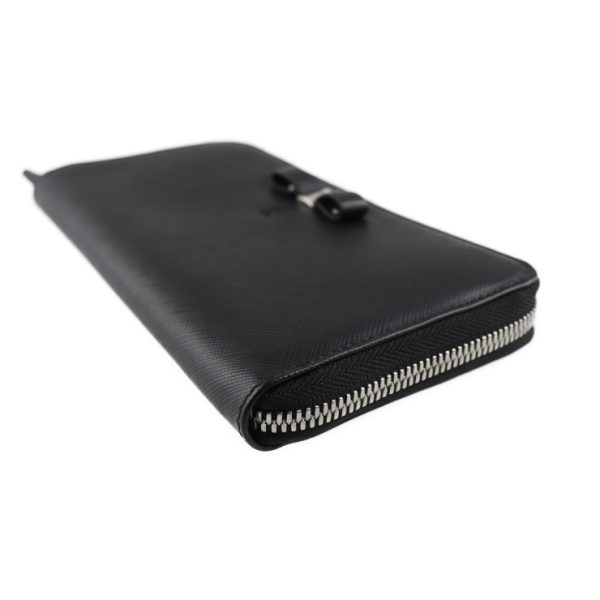 2019053002149 6 Salvatore Ferragamo Vara Calf Leather Long Wallet Black