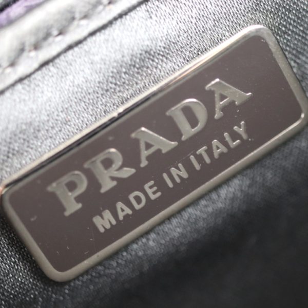 2019083007236 8 Prada Satin Bijou Clutch Bag Gray