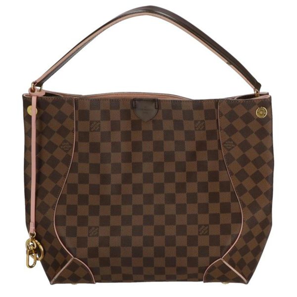 20195 1 Louis Vuitton Kaisa Hobo Damier Bag Brown