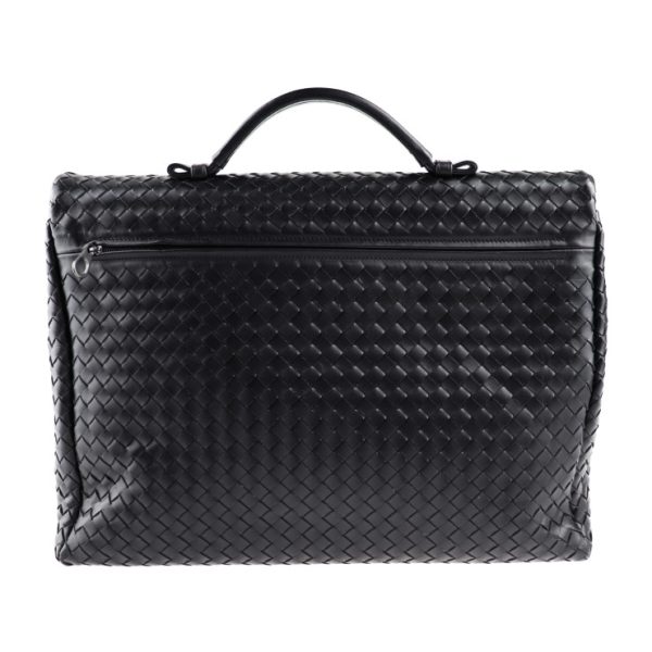 2020053007203 3 Bottega Veneta Intrecciato Business Bag Leather Black