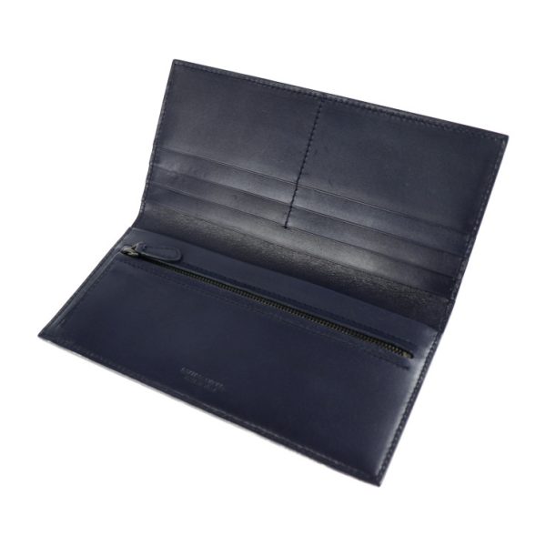 2021073002271 6 Bottega Veneta Intrecciato Long Wallet Leather Navy