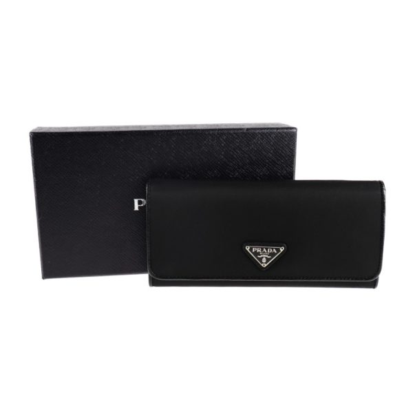 2021073002292 8 Prada Nylon Bifold Long Wallet Black