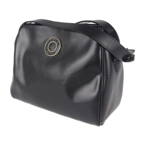 2021103002279 2 Celine Leather Shoulder Bag Black Circle Logo