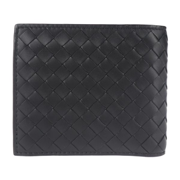 2021103002286 1 Bottega Veneta Intrecciato Bifold Wallet Leather Black Brown