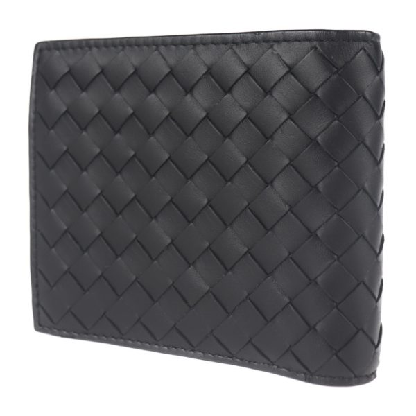 2021103002286 2 Bottega Veneta Intrecciato Bifold Wallet Leather Black Brown