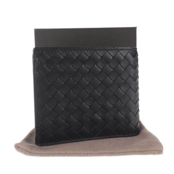 2021103002286 8 Bottega Veneta Intrecciato Bifold Wallet Leather Black Brown