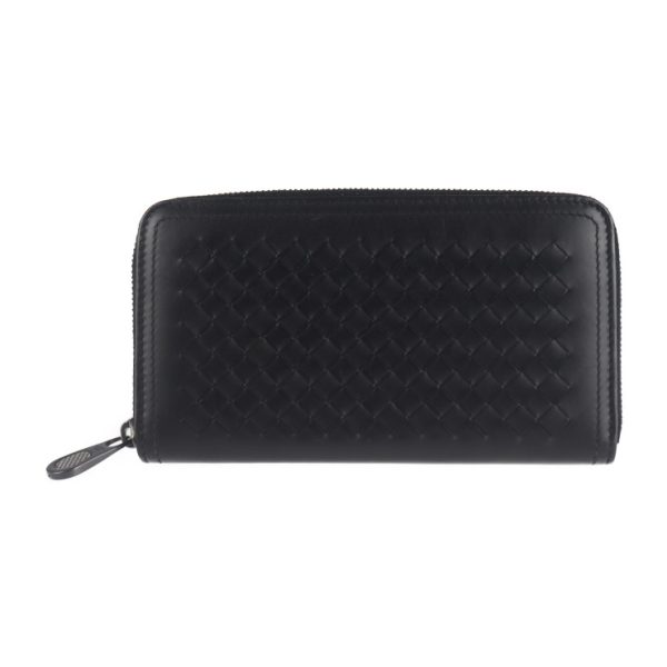 2021103002325 1 Bottega Veneta Intrecciato Long Wallet Leather Black