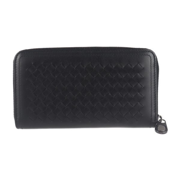 2021103002325 3 Bottega Veneta Intrecciato Long Wallet Leather Black