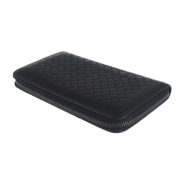 2021103002325 5 Bottega Veneta Intrecciato Long Wallet Leather Black