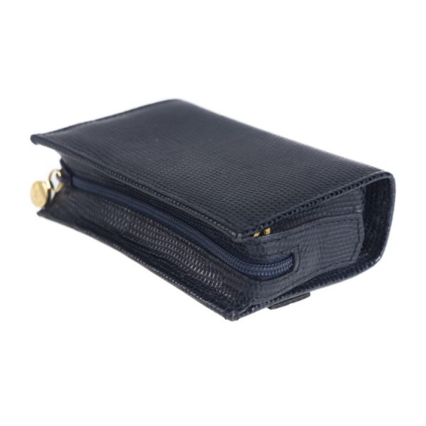 2021103002331 6 Salvatore Ferragamo Vara Lizard Embossed Leather Pouch Dark Navy