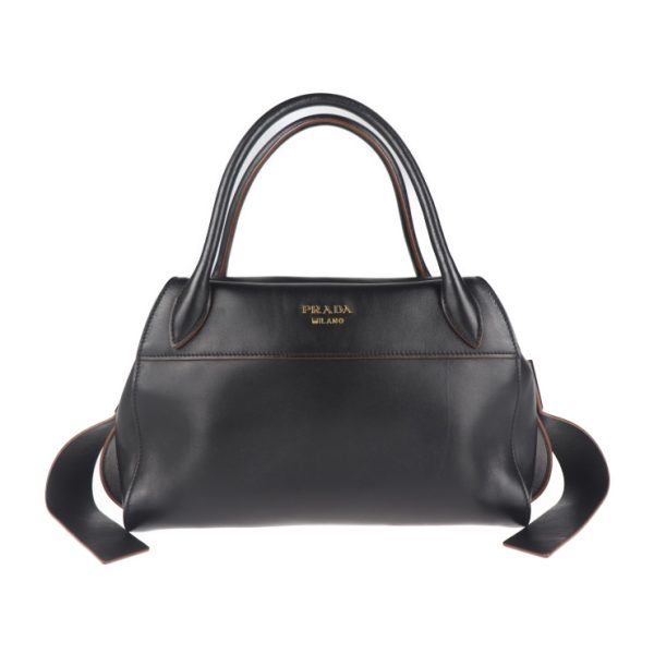 2022103007358 1 Prada Leather Handbag Black