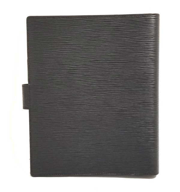 20221122 144748 Louis Vuitton Epi Agenda Gm Notebook Cover Leather Black