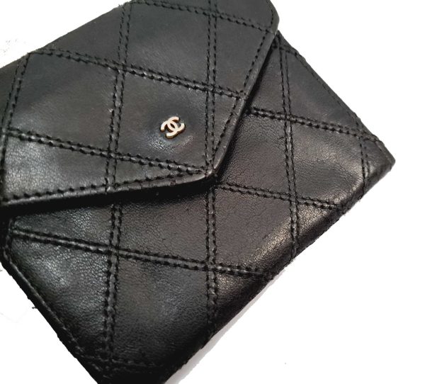 20230118 145101 Chanel Bicolore Coin Case Leather Black