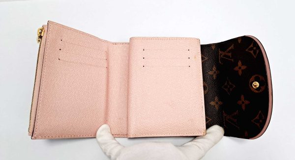 20230118 151409 Louis Vuitton Portefeuille Rose Ballerine Trifold Wallet Canvas Pink