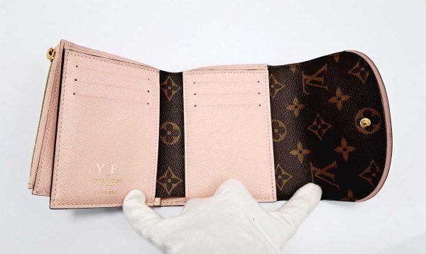 20230118 151434 Louis Vuitton Portefeuille Rose Ballerine Trifold Wallet Canvas Pink