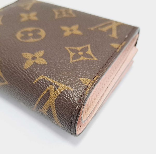 20230118 151640 Louis Vuitton Portefeuille Rose Ballerine Trifold Wallet Canvas Pink