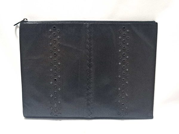 20230214 225106 Bottega Veneta Clutch Bag Leather Black