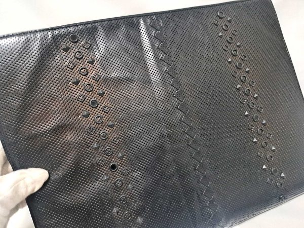 20230214 225114 Bottega Veneta Clutch Bag Leather Black