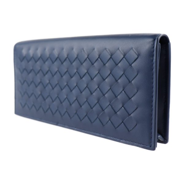 2023063002302 2 Bottega Veneta Long Wallet Leather Navy