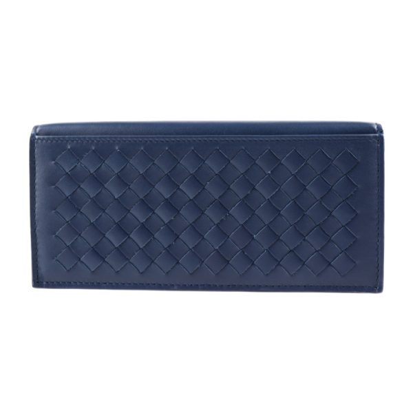 2023063002302 3 Bottega Veneta Long Wallet Leather Navy