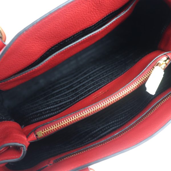 2023093007407 8 Prada Leather Handbag Red