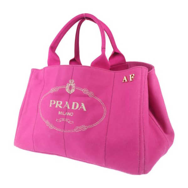 2023093007418 2 Prada Canvas Canapa Tote Bag Fuchsia