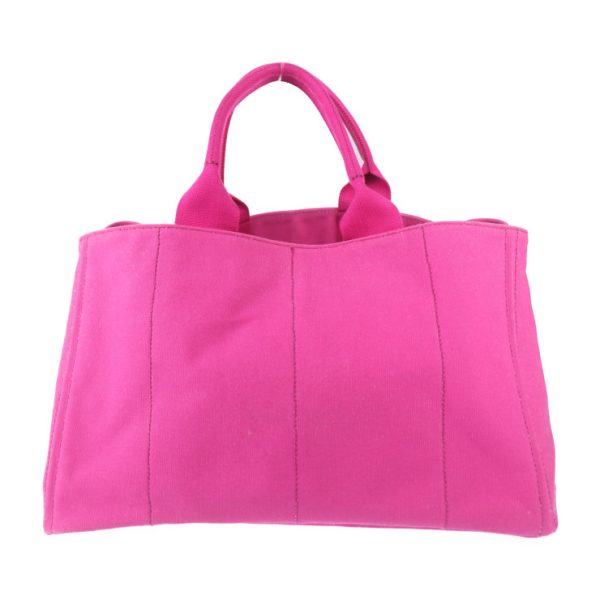 2023093007418 3 Prada Canvas Canapa Tote Bag Fuchsia