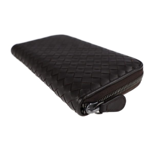 2023123002449 6 Bottega Veneta Intrecciato Long Wallet Leather Dark Brown