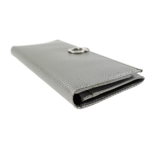 2024033002162 8 Salvatore Ferragamo Gancini Leather Bifold Wallet Silver