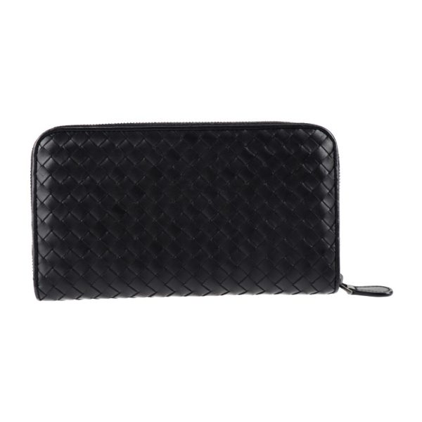 2024063007382 3 Bottega Veneta Intrecciato Long Wallet Leather Black