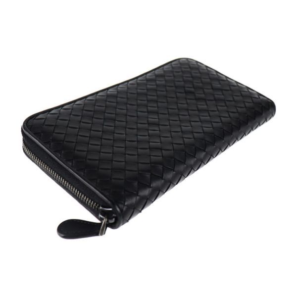 2024063007382 4 Bottega Veneta Intrecciato Long Wallet Leather Black