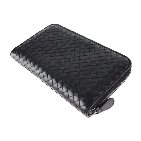 2024063007382 5 Bottega Veneta Intrecciato Long Wallet Leather Black