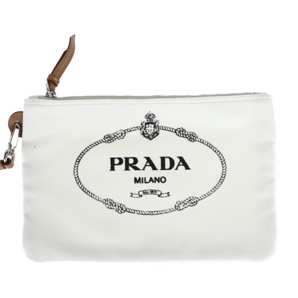 2024123007542 7 Prada Canvas Canapa Handbag White