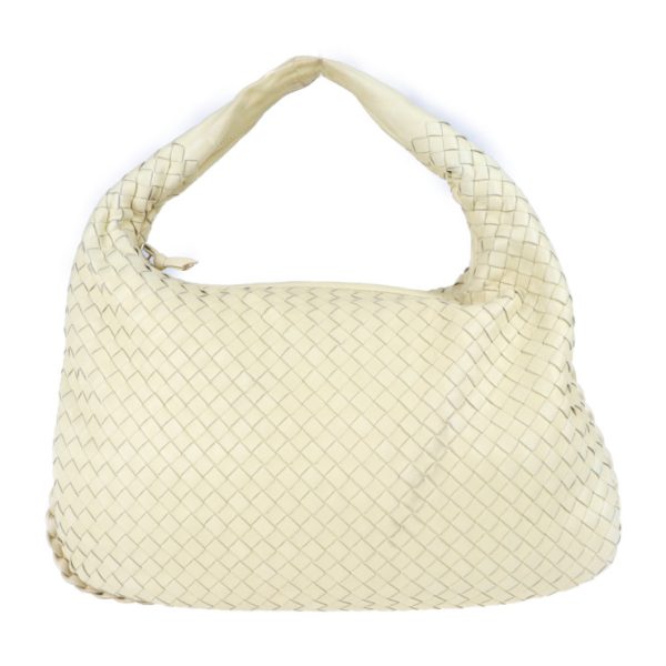 2024123007545 1 Bottega Veneta Intrecciato Handbag Leather Cream