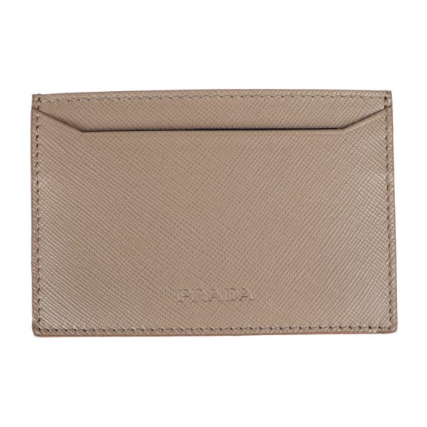 2024123007566 6 Prada Saffiano Leather Card Case Cammeo