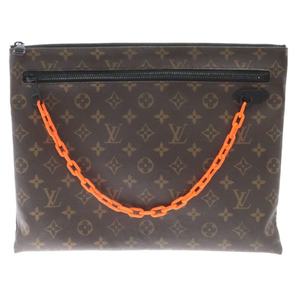 2024c210017 1 Louis Vuitton Monogram Solar Ray Pochette A4 Clutch Bag Canvas Brown