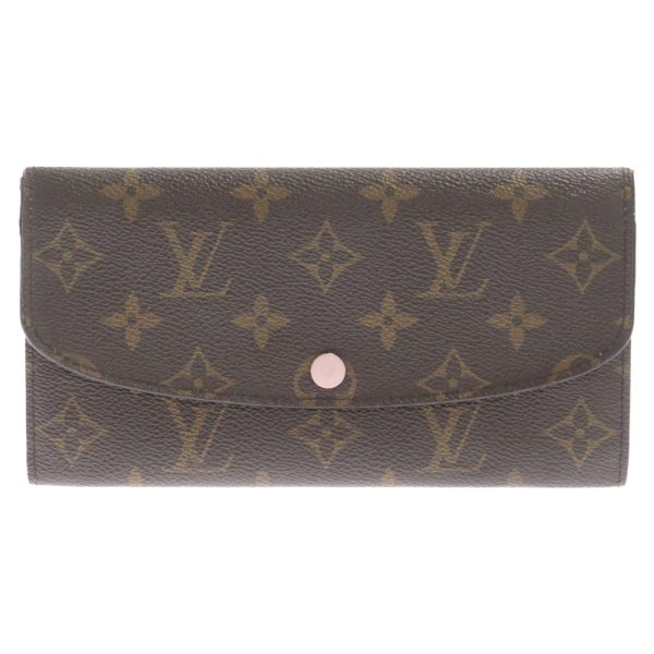 2024d170027 1 Louis Vuitton Portefeuille Emily Bifold Long Wallet Canvas Brown