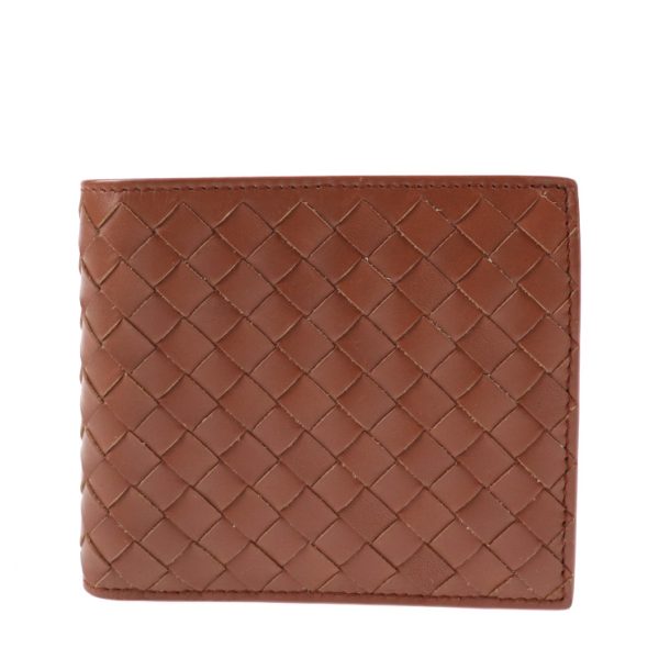 2025023002309 1 Bottega Veneta Intrecciato Bifold Wallet Leather Brown